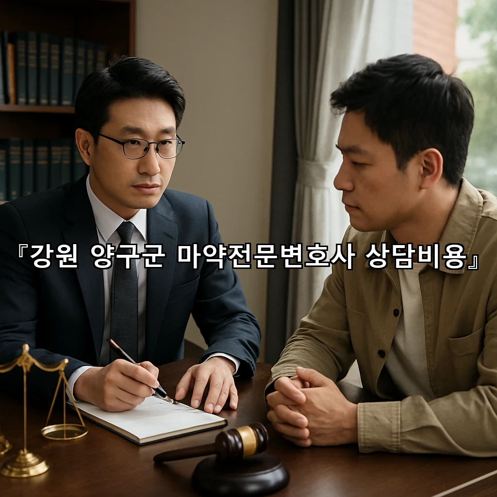 강원 양구군 마약전문변호사 상담비용