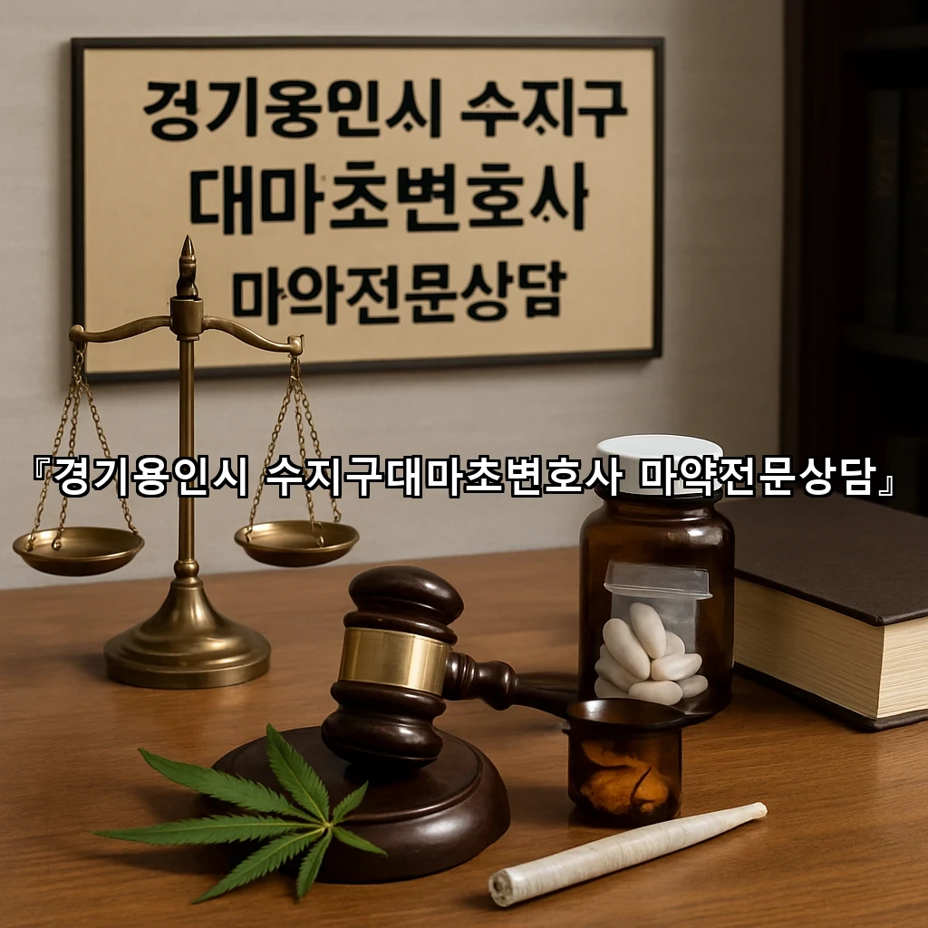 경기용인시 수지구대마초변호사 마약전문상담