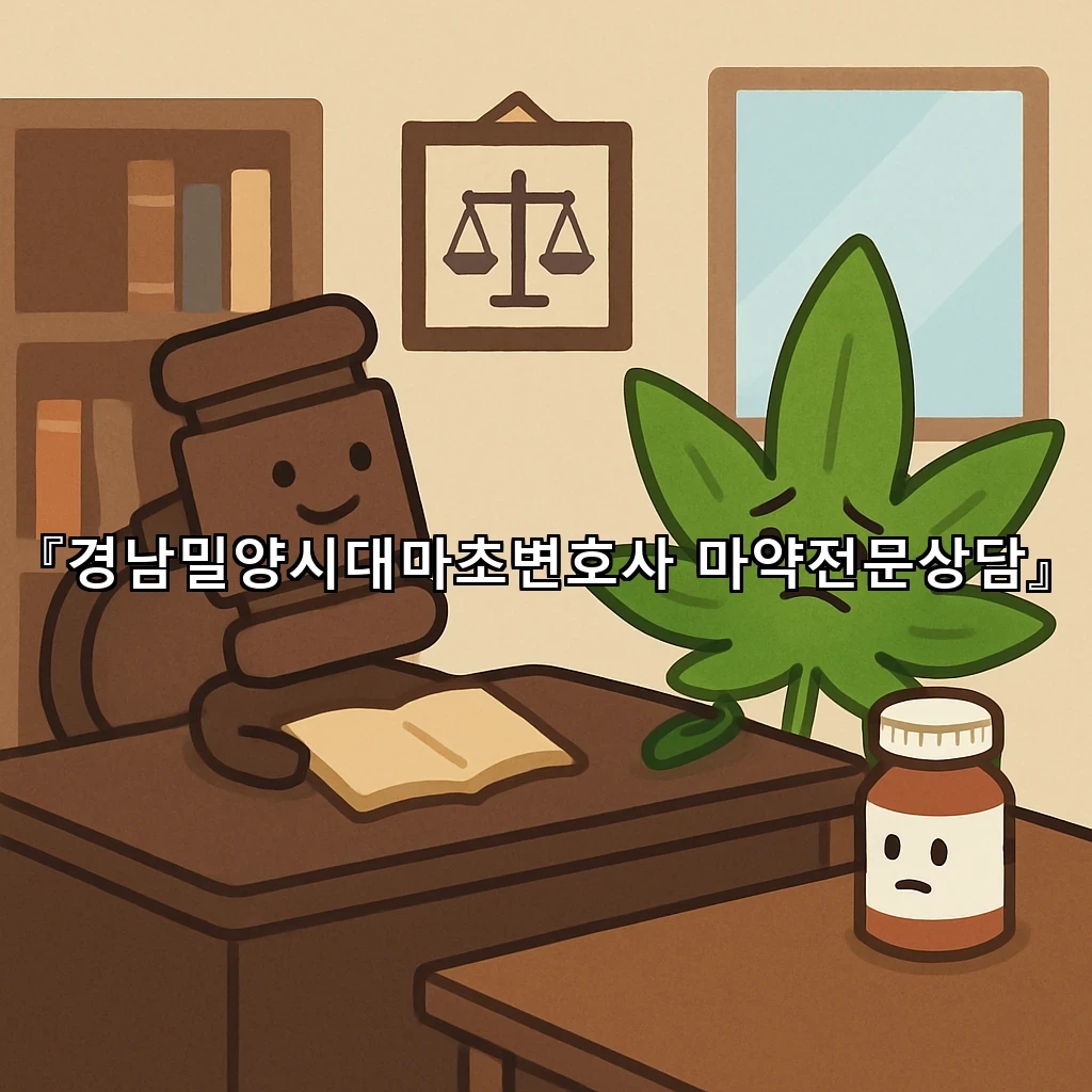 경남밀양시대마초변호사 마약전문상담