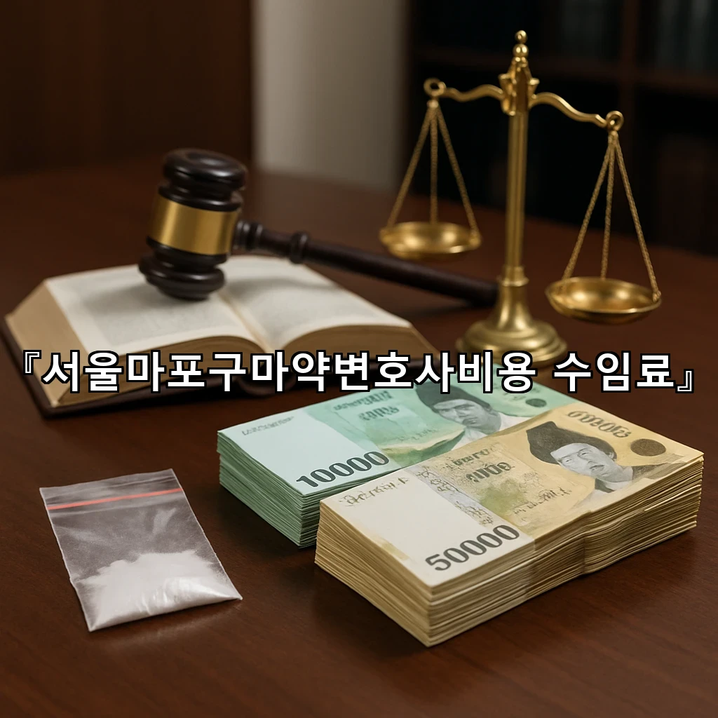 서울마포구마약변호사비용 수임료
