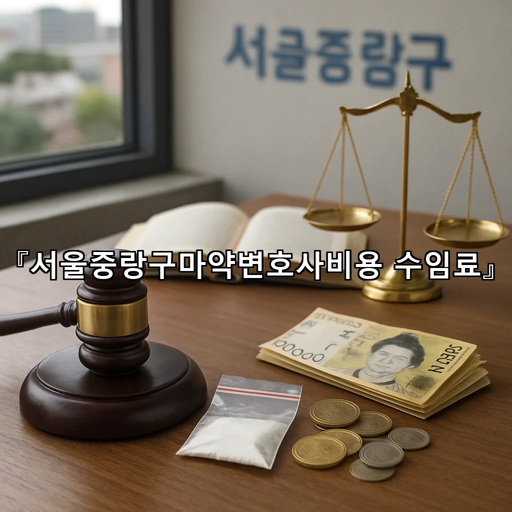 서울중랑구마약변호사비용수임료 상담 전 확인할 핵심 기준 정리