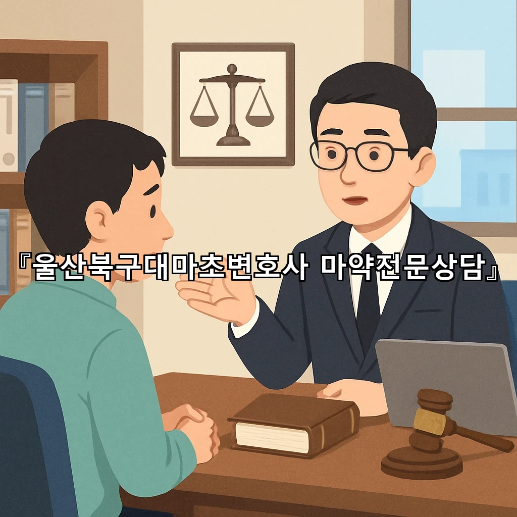 울산북구대마초변호사 마약전문상담