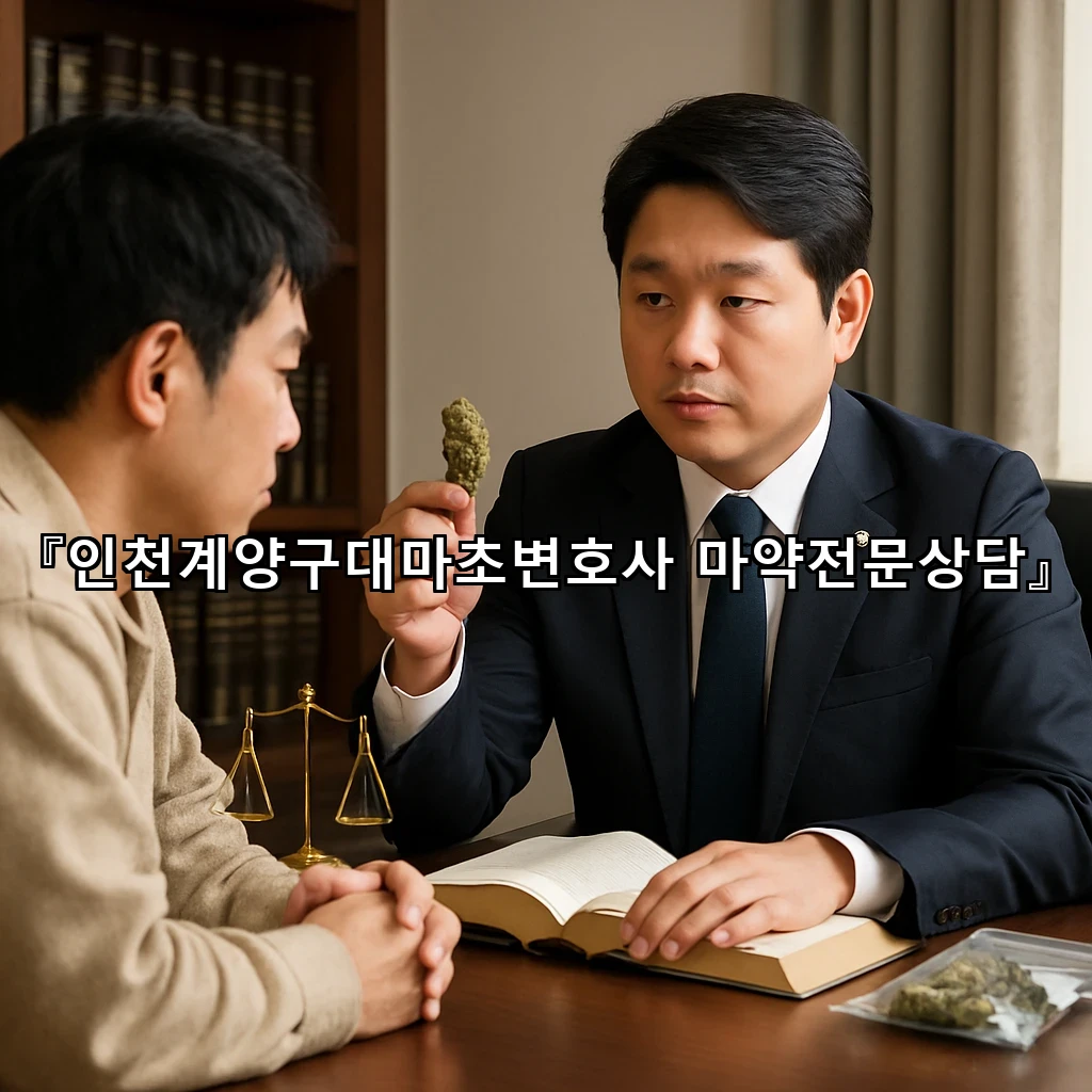 인천계양구대마초변호사 마약전문상담