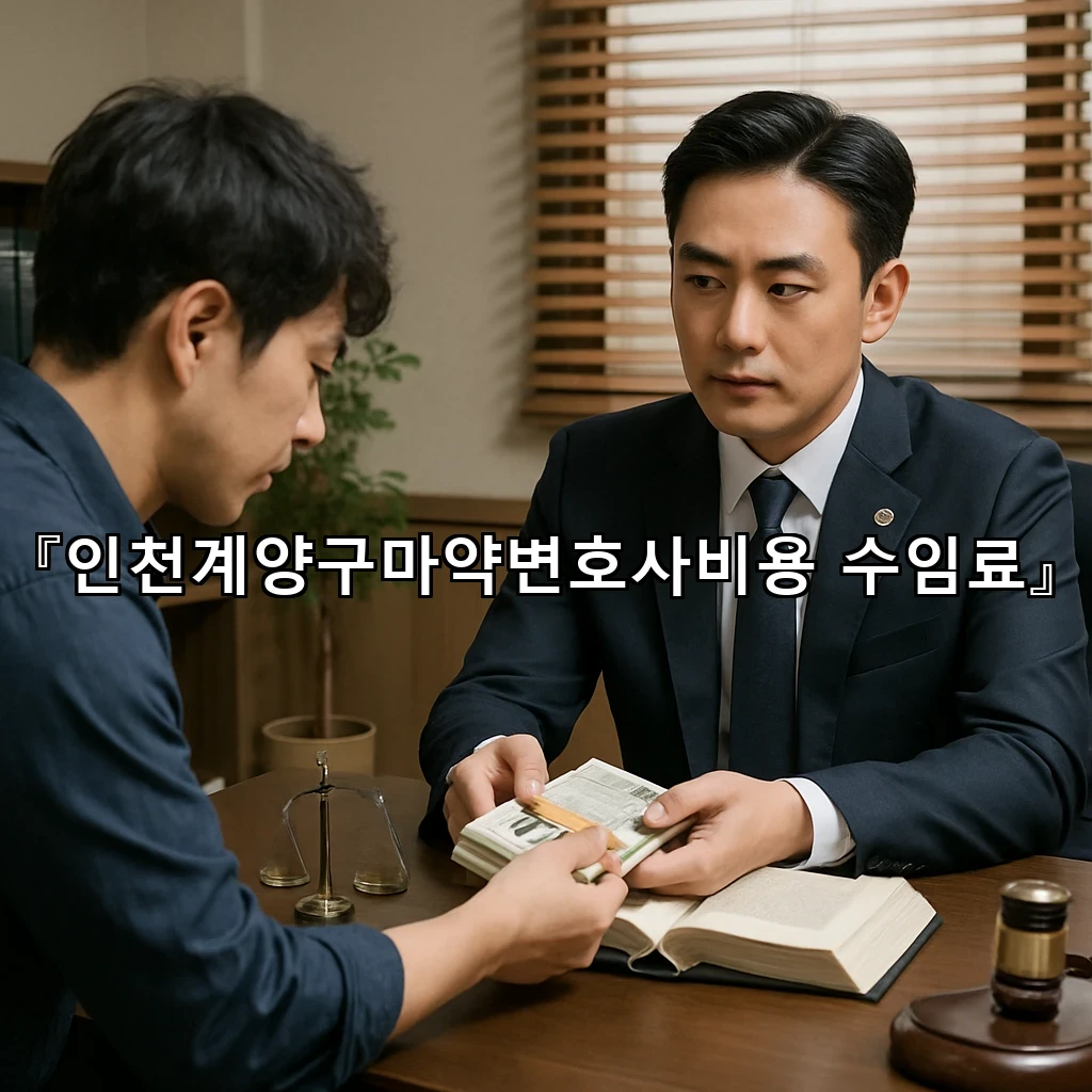 인천계양구마약변호사비용 수임료