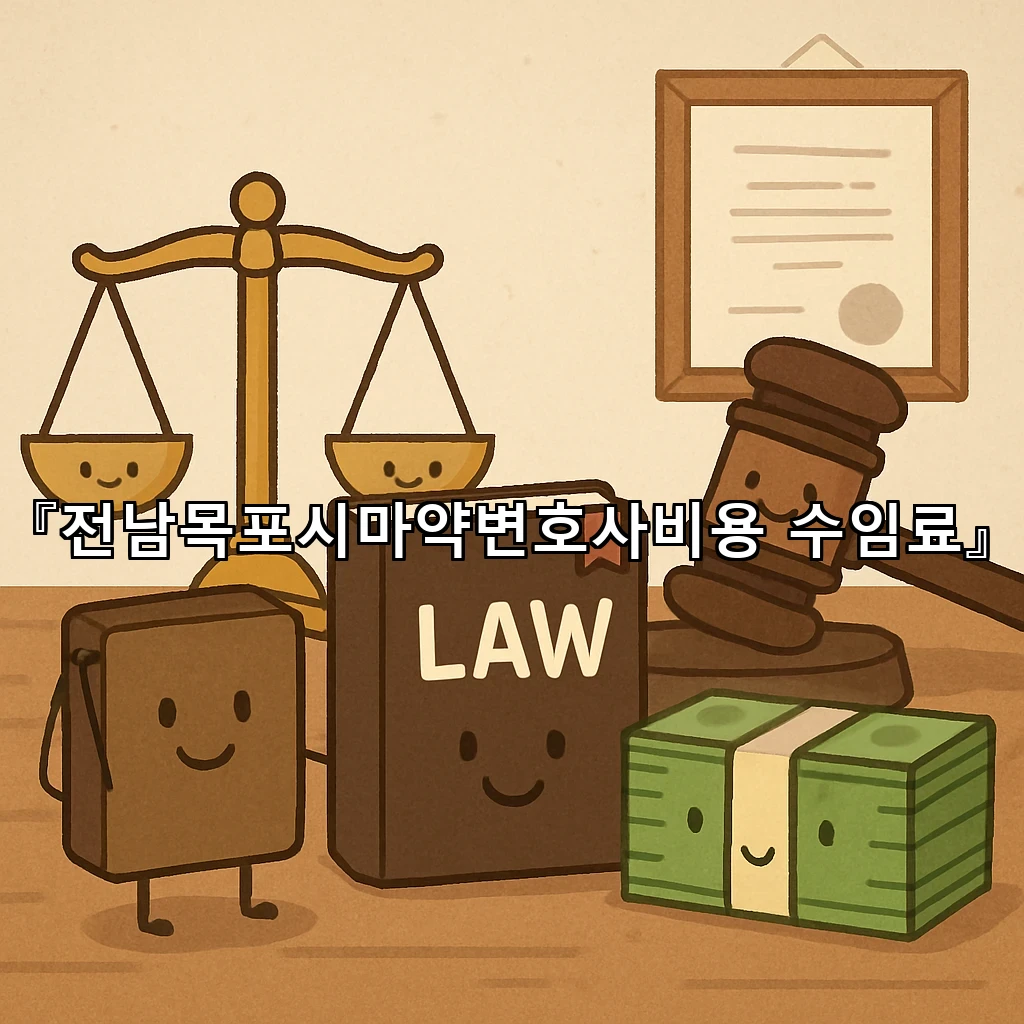 전남목포시마약변호사비용수임료 사건별 차이와 준비 과정 정리