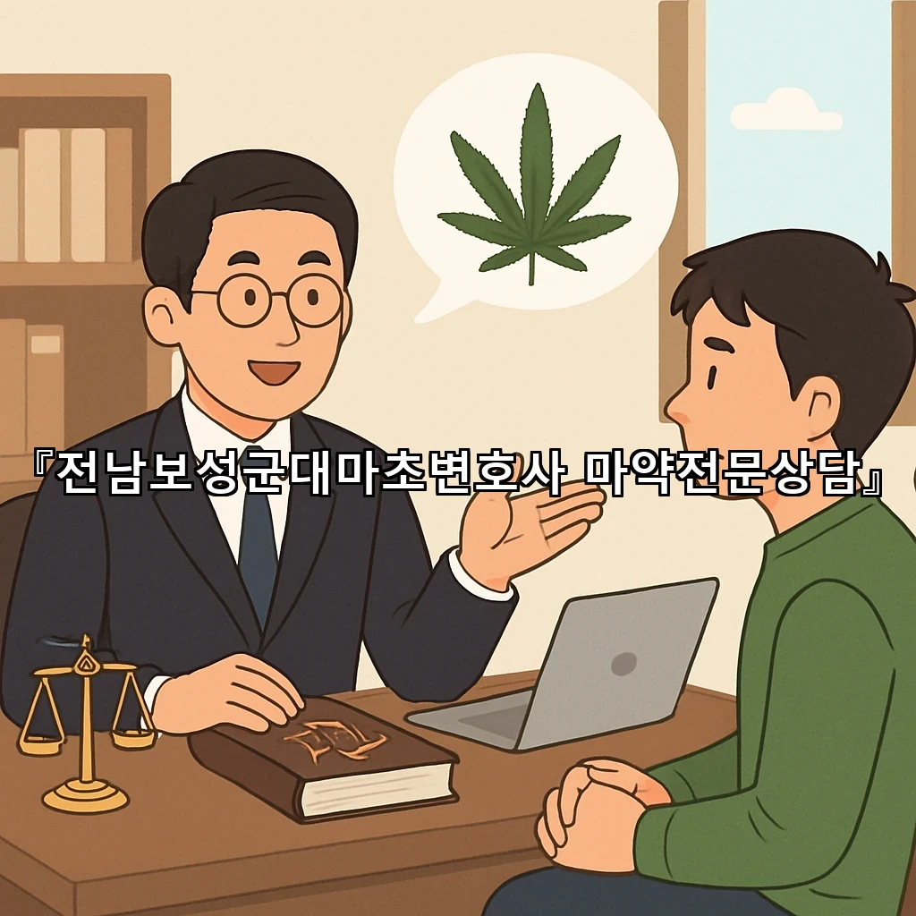 전남보성군대마초변호사 마약전문상담