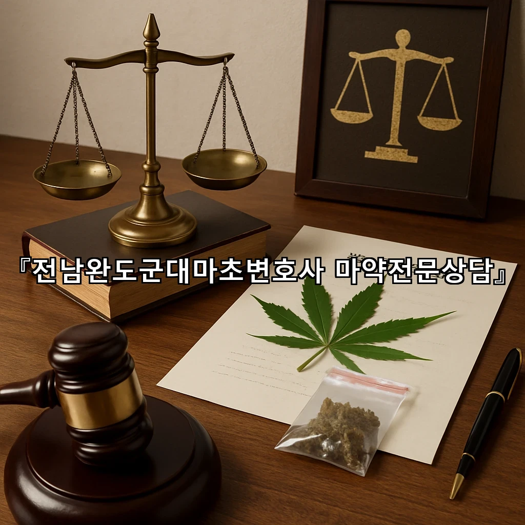 전남완도군대마초변호사 마약전문상담