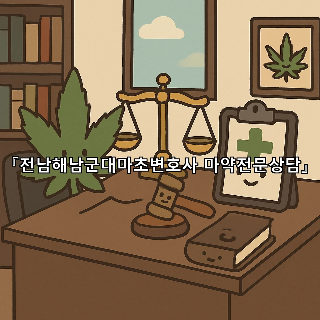 전남해남군대마초변호사 마약전문상담