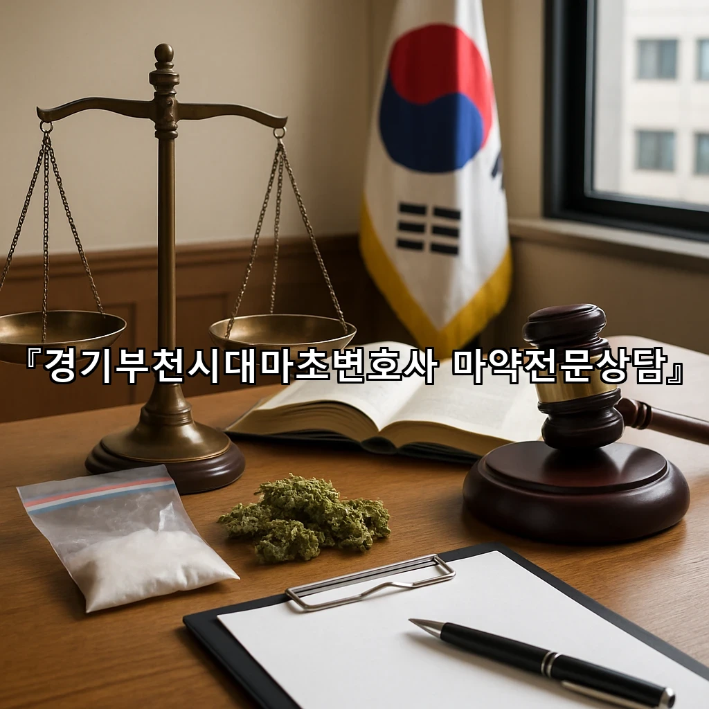 경기부천시대마초변호사 마약전문상담
