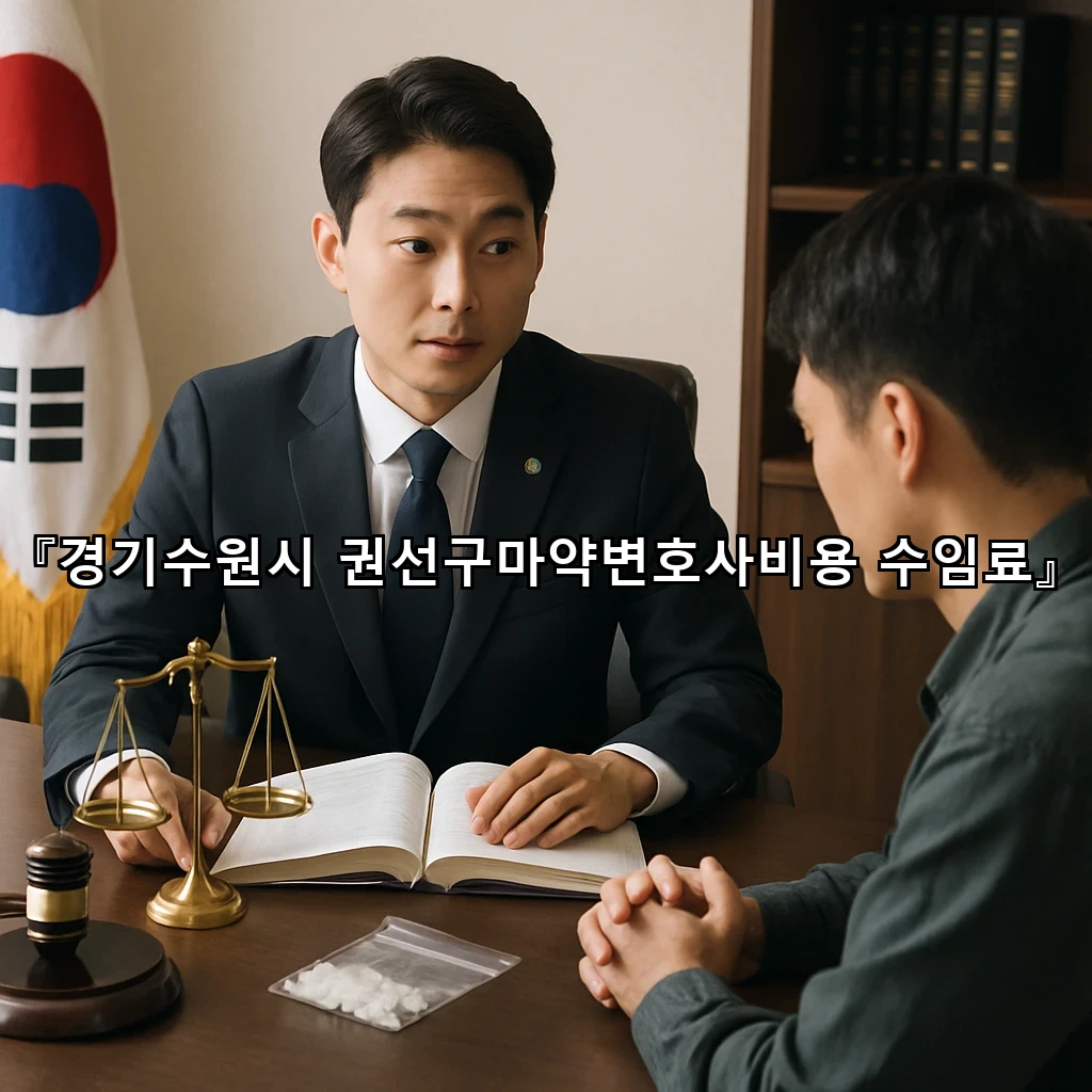 경기수원시 권선구마약변호사비용 수임료