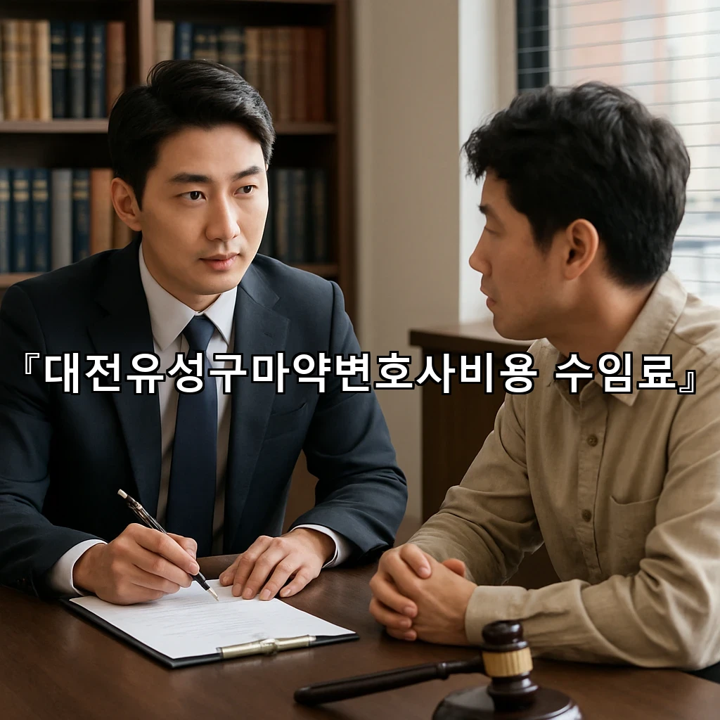 대전유성구마약변호사비용 수임료